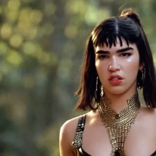 Image similar to still of dua lipa in xena