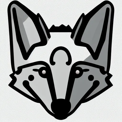 Image similar to an abstract, simplified icon depicting a fox's head, white background, elegant, award-winning, clever, render, blender, 3d, high quality, app, ios