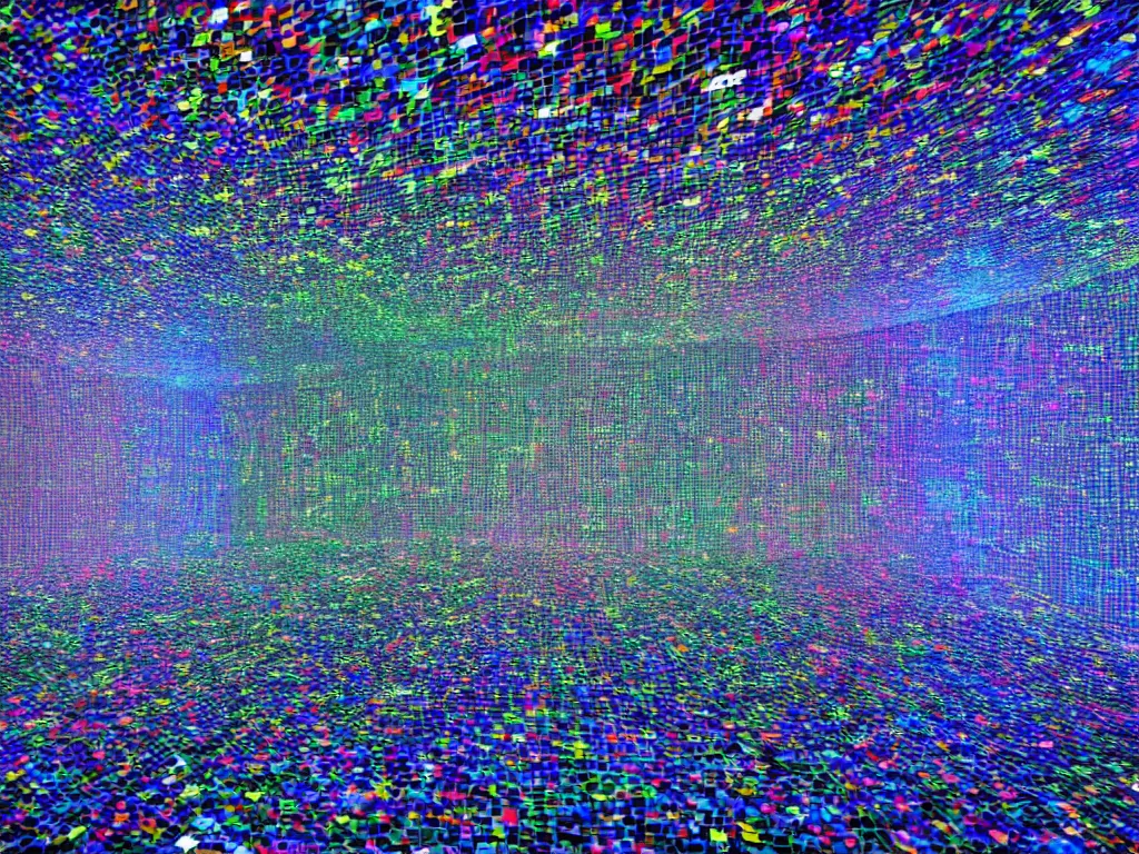 Image similar to overlapping exposures, groups of happy people in cyberspace, many layers of overlapping translucent gigantic screens projecting beautiful random sized reference sheets, floating translucent graphics, dripping light drops, hands touching light drops, supercomputers transforming text to images, perfect lighting pixel sorting