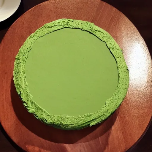 Prompt: last supper matcha cake