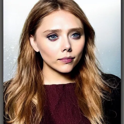 Image similar to elizabeth olsen mixed with scarlett johansson