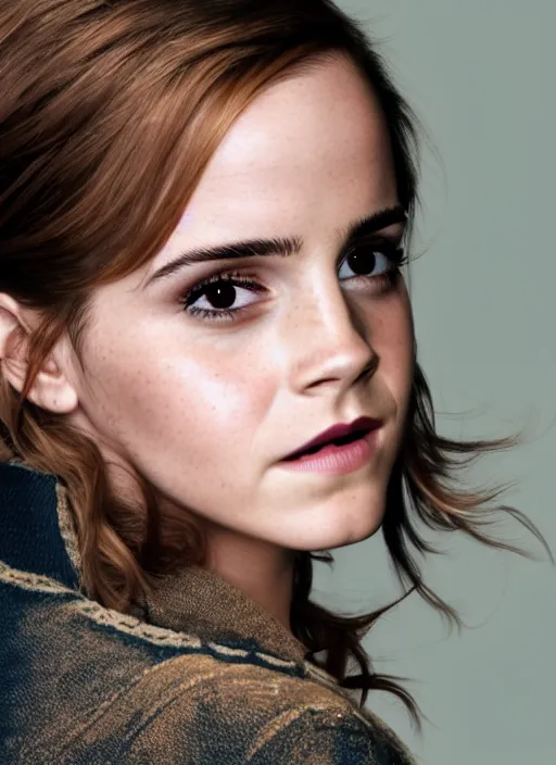 Image similar to Emma Watson for Victorian Secret as pixar character, perfect face, full length shot, XF IQ4, 150MP, 50mm, f/1.4, ISO 200, 1/160s, natural light, Adobe Photoshop, Adobe Lightroom, DxO Photolab, rule of thirds, symmetrical balance, depth layering, polarizing filter, Sense of Depth, AI enhanced