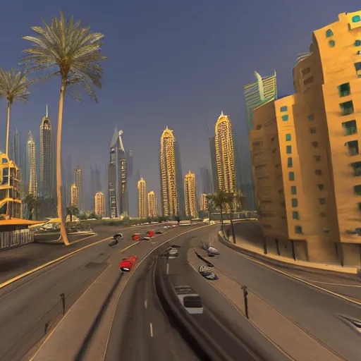 Image similar to gta : dubai, by james jilliard