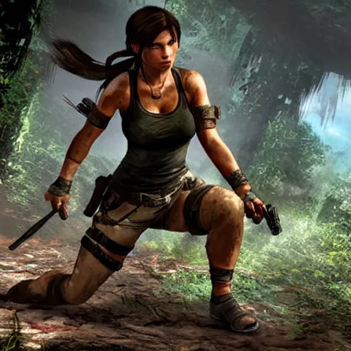 Image similar to a rabbit in the video game Tomb Raider 2013