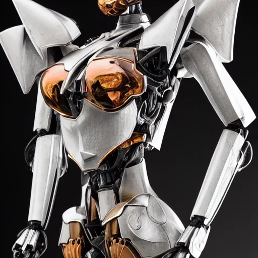 Image similar to a highly detailed close-up bust, of an awe-inspiring beautiful cute humanoid anthropomorphic robotic mecha female dragon, with smooth and streamlined armor, standing and posing elegantly in front of the camera, well detailed head with LED eyes, sharp teeth, two arms, digital art, artstation, DeviantArt, professional, octane render, sunset lighting