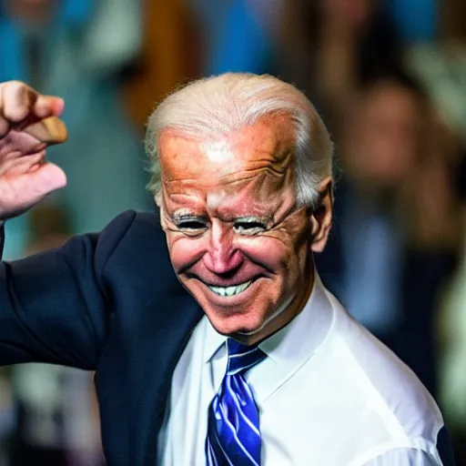 Image similar to joe biden dabbing