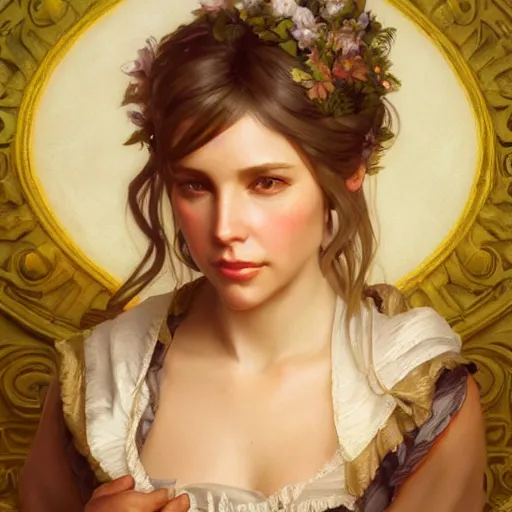 Prompt: a fantasy style portrait painting of olivia d'abo in the style of francois boucher oil painting unreal 5 daz. rpg portrait, extremely detailed artgerm greg rutkowski alphonse mucha