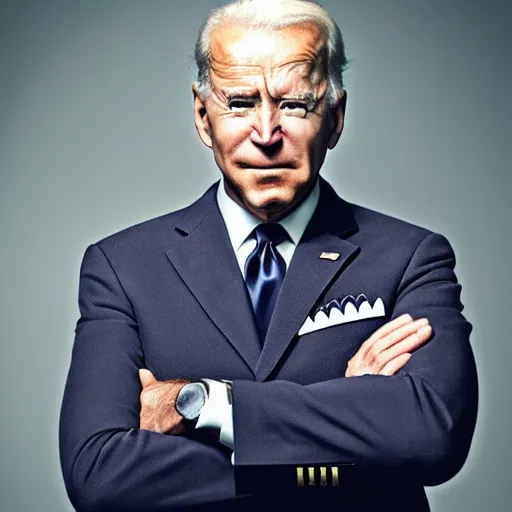 Image similar to uhd candid photo of joe biden as captain pike, with accurate face, uhd, studio lighting, correct face, photo by annie leibovitz