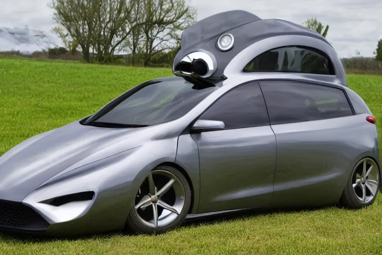 Prompt: a car with legs