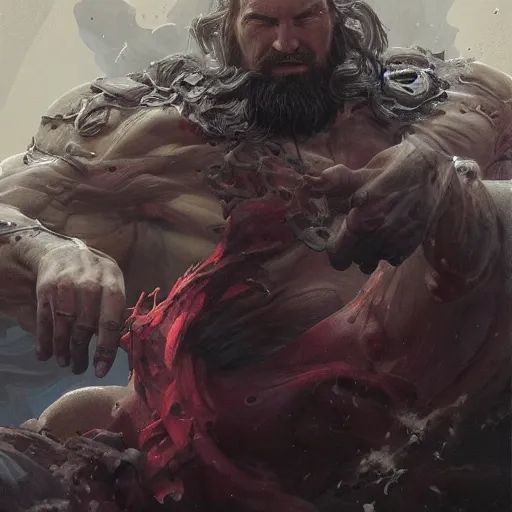 Prompt: portait of zeus fuced with lucifer, drark, marvel comics, dark, intricate, highly detailed, smooth, artstation, digital illustration by ruan jia and mandy jurgens and artgerm and wayne barlowe and greg rutkowski and zdislav beksinski