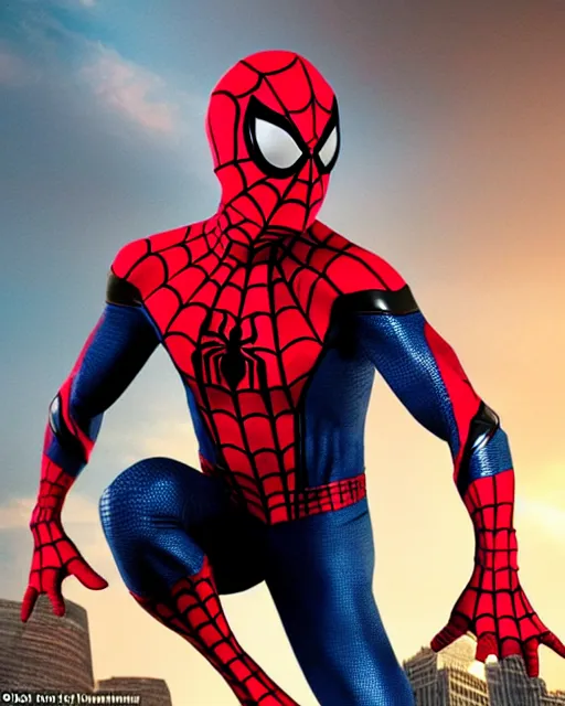 Image similar to spider - man created this suit to combat the hobgoblin the suit warps light and sound around it, rendering it invisible. clear translucent spiderman