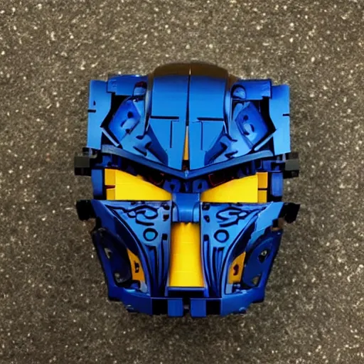 Prompt: “bionicle raven mask. LEGO box”