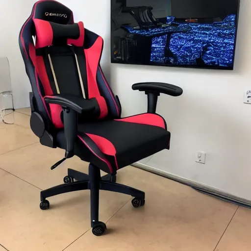 Prompt: a photo of the most uncomfortable gaming chair in the world.