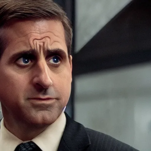 Image similar to michael scott played by steve carrell from the office in star wars force awakens,