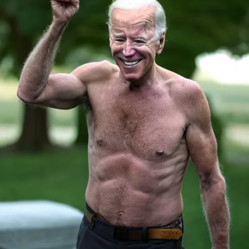 Prompt: joe biden as a satyr