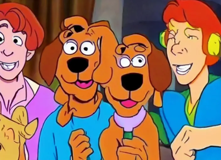 Prompt: scooby doo performing an asmr mouth sounds YouTube video