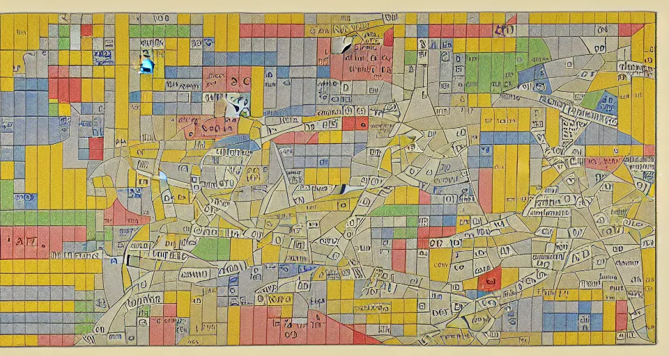 Image similar to isometric miniature map dashboard with time series charts, pie plots and other modern graphics, with small creatures on it. monografia by diego rivera and egon schiele