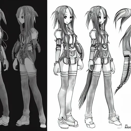 fashion, cyberpunk, anime, game, characters reference