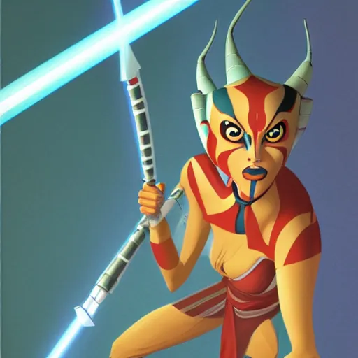 Image similar to ahsoka tano designed by Ralph McQuarrie