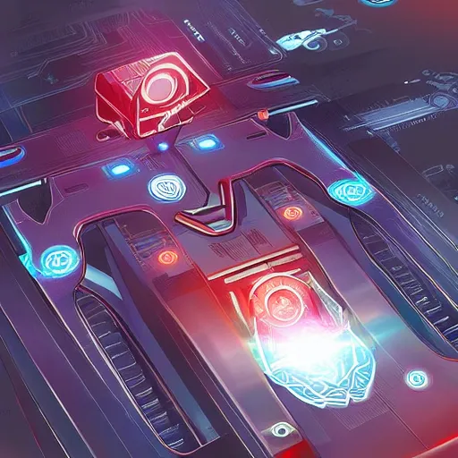 Image similar to A futuristic envelope, Android Netrunner, digital illustration, highly detailed