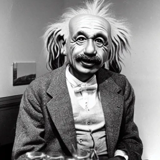 Image similar to photo of hybrid of einstein and yoda