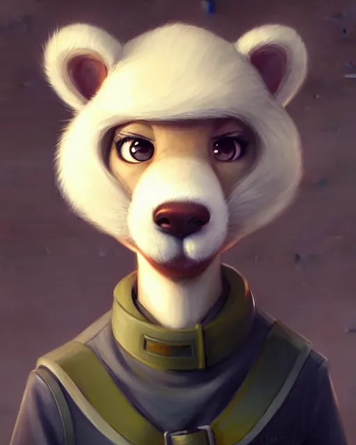 Image similar to character concept art of a cute young male anthropomorphic furry | | absolutely adorable muzzle, key visual, realistic shaded perfect face, fine details by stanley artgerm lau, wlop, rossdraws, james jean, andrei riabovitchev, marc simonetti, and sakimichan, trending on artstation