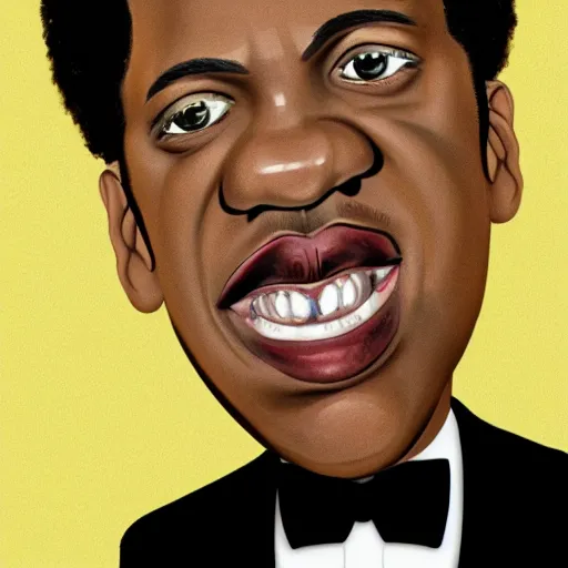 Image similar to Caricature of Jay Z