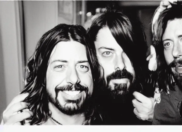 Image similar to polaroid movie still of dave grohl in the movie home alone