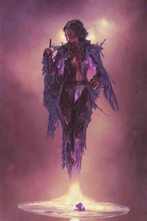 Prompt: purple rain, extremely detailed painting by gerald brom and and greg rutkowski