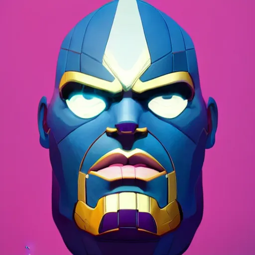 Image similar to face icon stylized minimalist thanos, loftis, cory behance hd by jesper ejsing, by rhads, makoto shinkai and lois van baarle, ilya kuvshinov, rossdraws global illumination