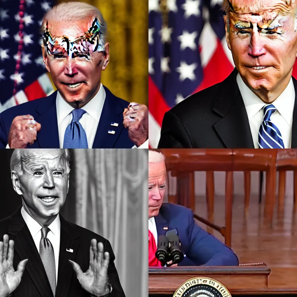 Prompt: joe biden caught at 4 am ( scary )