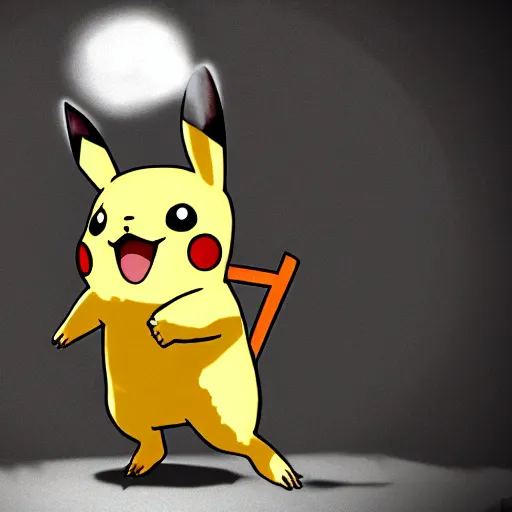 Prompt: pikachu as main dark souls 3 protagonist