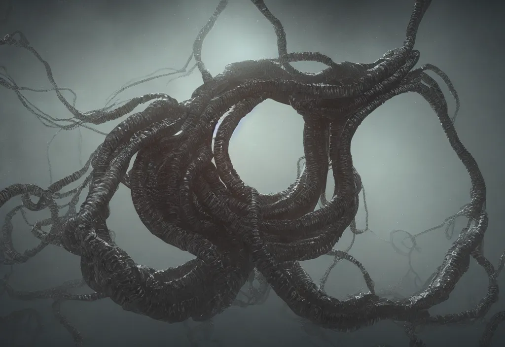 Image similar to eternal eldritch worm photorealistic, film, cinematic lighting, octane render, volumetric light, dark - art