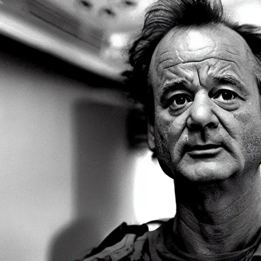 Prompt: bill murray in alien 2