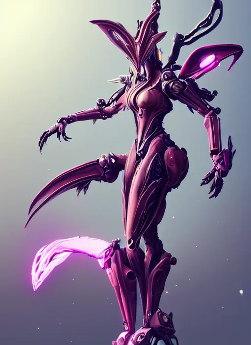 Prompt: extremely detailed giantess shot, front shot, of a goddess saryn warframe, that's a giant beautiful stunning anthropomorphic robot female dragon with metal cat ears, sitting elegantly on a mountain, detailed sharp robot dragon claws, robot dragon feet, streamlined pink armor, thick warframe thighs, long elegant tail, detailed warframe fanart, destiny fanart, high quality digital art, giantess art, furry art, 3D realistic, warframe art, Destiny art, furaffinity, DeviantArt, artstation, 8k HD, octane render