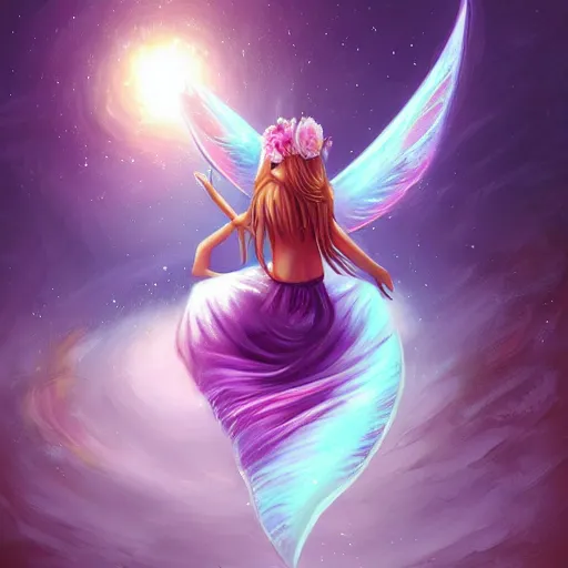 Prompt: magical butterfly by cyril rolando