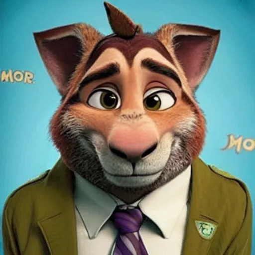 Image similar to robin williams as a zootopia character