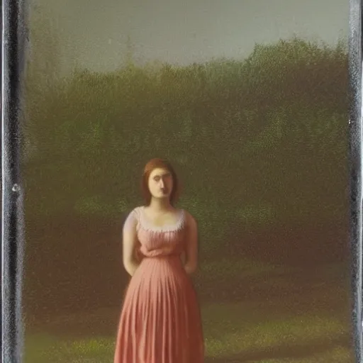 Prompt: a beautiful girl in front an abandoned soviet factory, daguerreotype by edward hopper, by henri rousseau, by Bosch, art noveau, highly detailed, strong lights, liminal, eerie, Bright pastel colors, octane render, 8k,