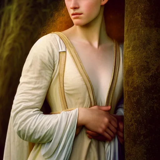 Image similar to photographic portrait of a stunningly beautiful middle ages renaissance female in soft dreamy light at sunset, contemporary fashion shoot, by edward robert hughes, annie leibovitz and steve mccurry, david lazar, jimmy nelsson, breathtaking, 8 k resolution, extremely detailed, beautiful, establishing shot, artistic, hyperrealistic, beautiful face, octane render