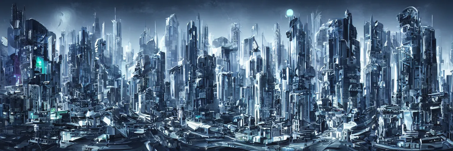 Prompt: futuristic cityscape