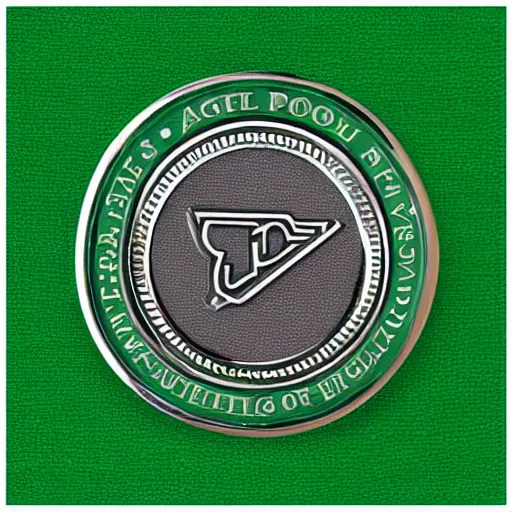 Image similar to high school badge, lapel, pinnable, angled, highly detailed, grey background, restrained, private school, two - and - a - half dimensional