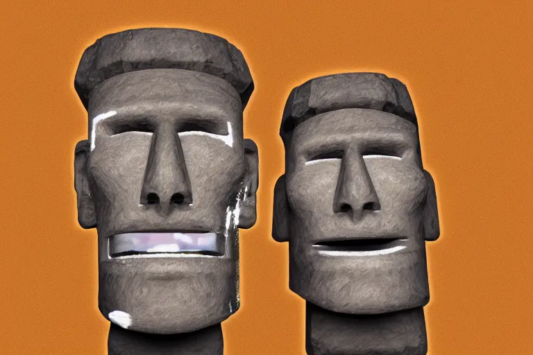 Image similar to jerma 9 8 5 is an moai, jerma 9 8 5 face on a moai, jerma moai, jerma, epic wallpaper trending on artstation, highly detailed digital artwork