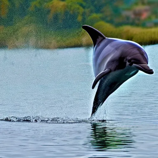 Prompt: a dolphin - cat - hybrid, animal photography