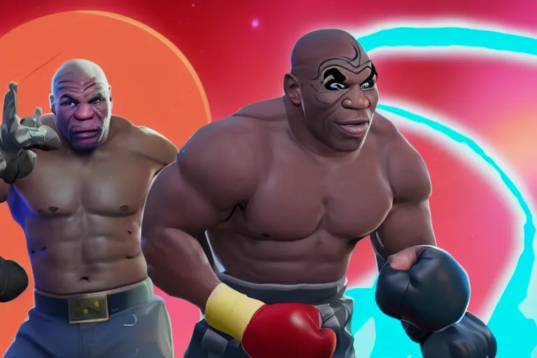 Image similar to mike tyson in fortnite