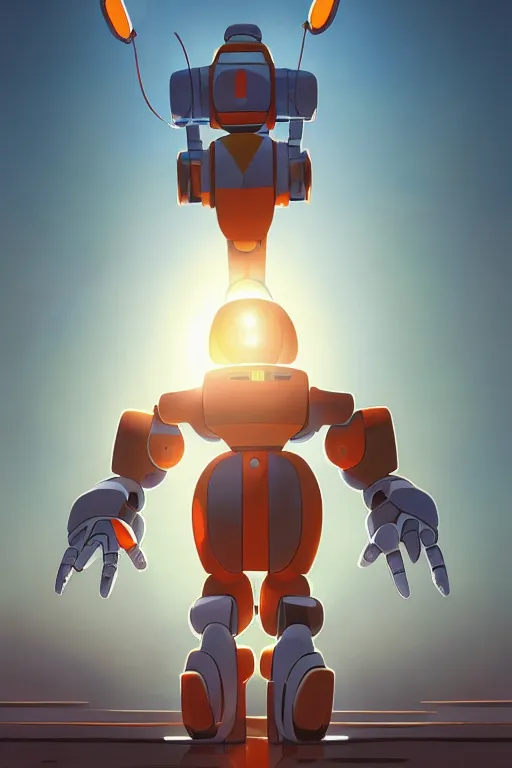 Image similar to metabots medabots medarotto medarot robot minimalist comics, behance hd by jesper ejsing, by rhads, makoto shinkai and lois van baarle, ilya kuvshinov, rossdraws global illumination ray tracing hdr radiating a glowing aura