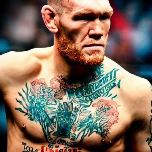 Image similar to conor mc gregor portrait, 8k,