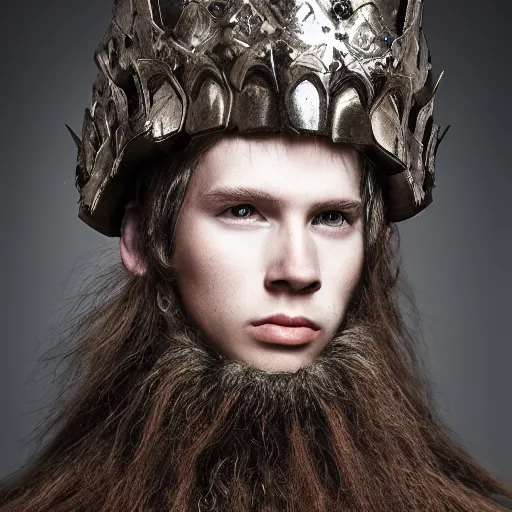 Prompt: a portrait of a beautiful young druid male wearing an alexander mcqueen armor , photographed by andrew thomas huang, artistic