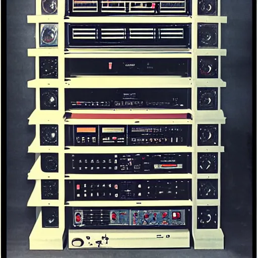 Image similar to 80's stereo rack system poster H 700