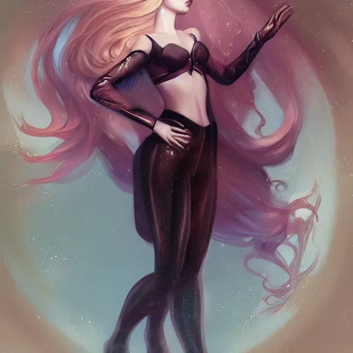 Image similar to a pinup by charlie bowater and anna dittmann and alberto vargas.