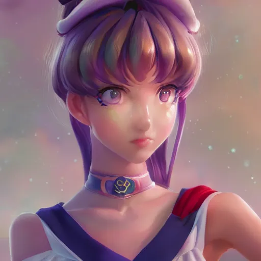 Prompt: a portrait of sailor moon, made by stanley artgerm lau, wlop, rossdraws, artstation, cgsociety, concept art, cgsociety, octane render, trending on artstation, artstationhd, artstationhq, unreal engine, 4 k, 8 k,